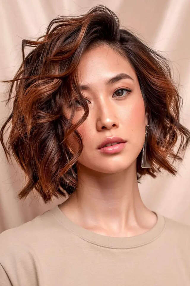 Chin Length Bob With Soft Waves Chin Length Bob With Soft Waves — Wavy Hair Hairstyles
