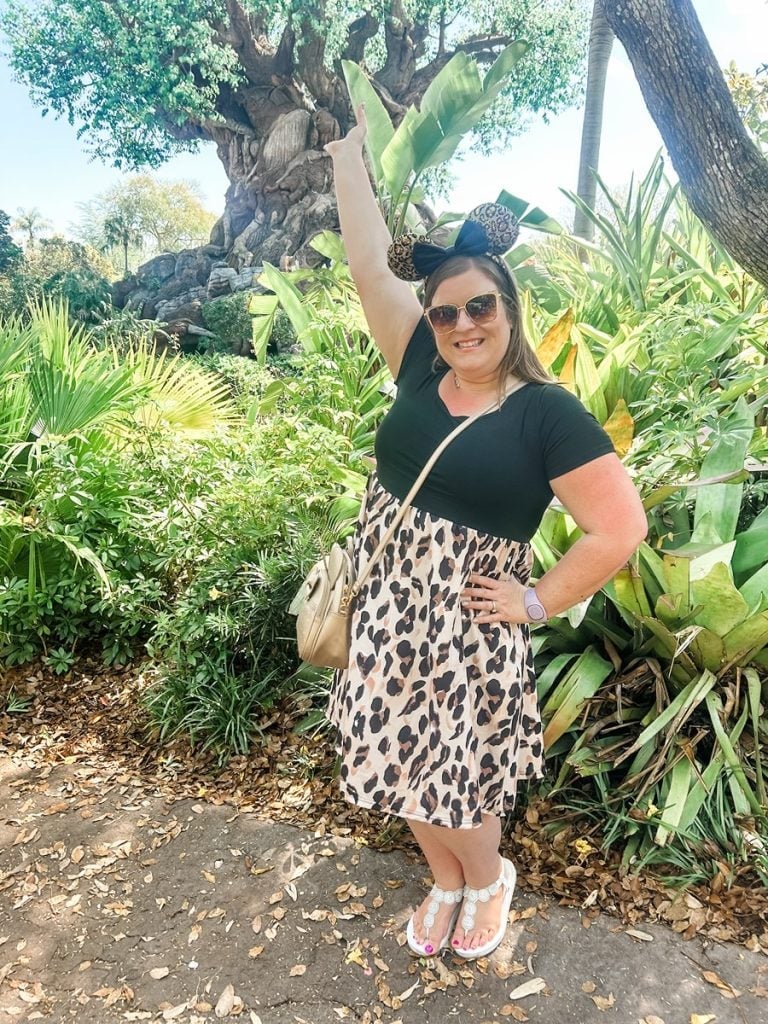 Leopard print fit and flare dress for zoo fun Leopard print fit and flare dress for zoo fun — Zoo Outfits